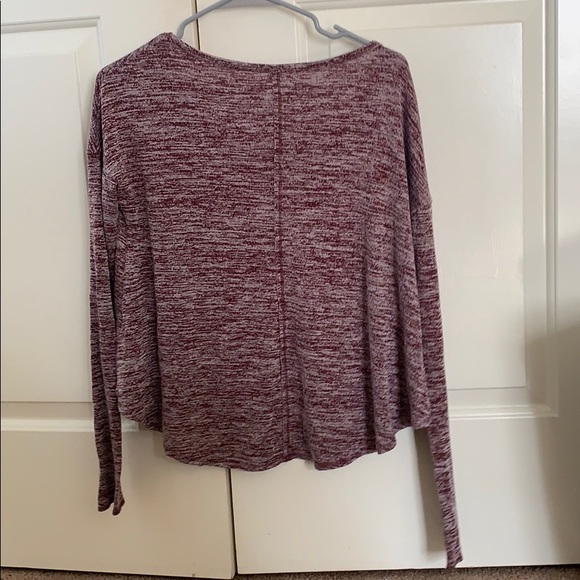Hollister Maroon Long Sleeve Top - Picture 3 of 3